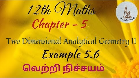 12th Maths, Example : 5.6