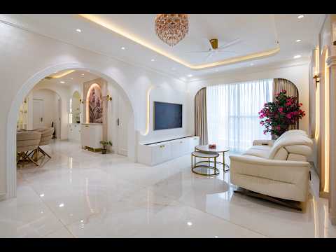 Step into Luxury Living with Aishwarya Interiors | 3 BHK Interior Design at Adarsh Lakefront