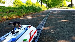 Lego train CRASH at HIGH SPEED