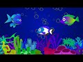 Serene Blue Ocean Fish🐬 Lullaby Music Soft Sleep Sounds🎼 with Calm Aquarium Visuals for Babies