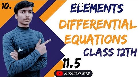 differential equations class 12th #elements #exercise=11.5 (2)#part- 10