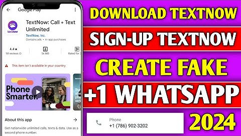 Textnow login problem 2024 | textnow account create full Method | How to create textnow account 2024