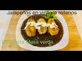 chiles jalapeños rellenos de atún con frijoles negros