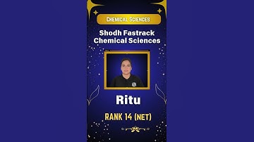 CSIR NET July 2024 Topper 🥳 | Congratulations Ritu, Rank 14 (NET) | Chemical Sciences | PW