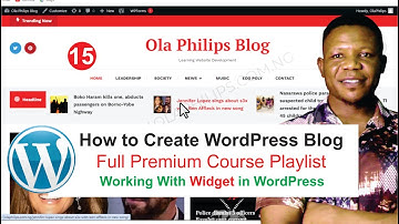 15.  Working With Widget In WordPress