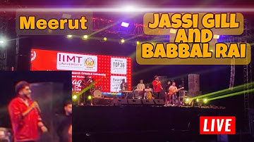 IIMT University Meerut jassi gill and babbal rai  , Live performance @sry_surya_
