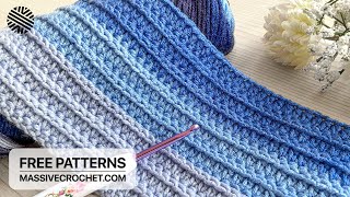 SUPER EASY & FAST Crochet Pattern for Beginners!⚡  SUBLIME Crochet Stitch for Blanket, Scarf & Bag