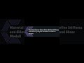 Material Science Cheat Sheet Define Stiffness and Sideways Squish with Bulk and Shear Moduli