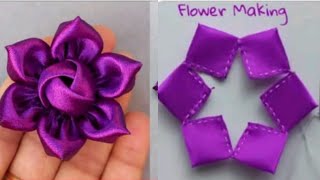 How to make an adorable fabric flower|flower making craft #diyflower @CreativeIdeasbyShefu