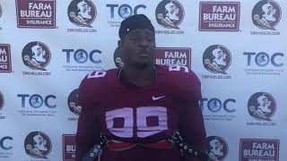 Florida State Dt Malcolm Ray On Increased Playing Time, Strong Play From Defensive Line Unit