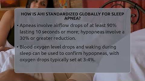 How Is AHI Standardized Globally For Sleep Apnea? - Sleep Apnea Support Network