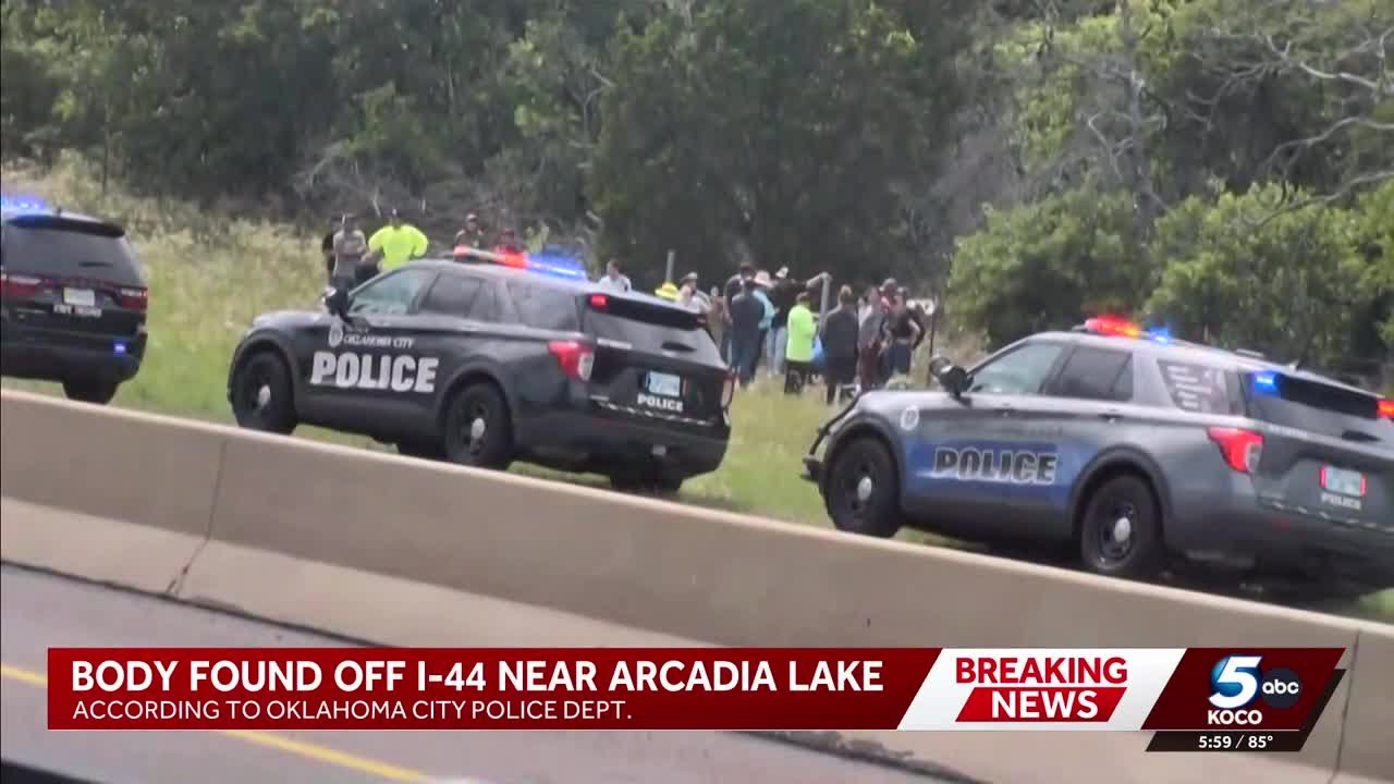 Body found along Interstate 44 in northeast OKC, police say - YouTube