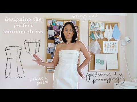 Making the Cutest Strapless Summer Dress & Corset! (Pt 1: Patterning & Prototyping)+ Fabric Shopping