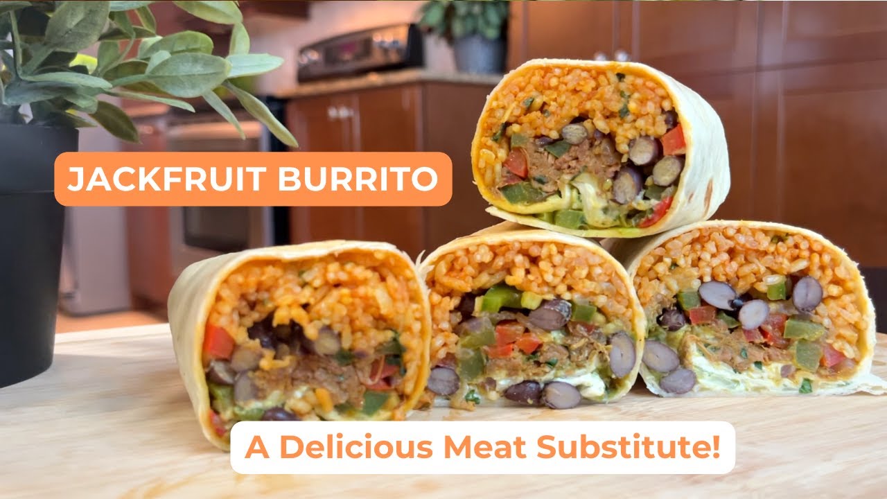 Raw jackfruit burrito