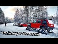 Stranded in woods, Snow Jeep to the rescue!