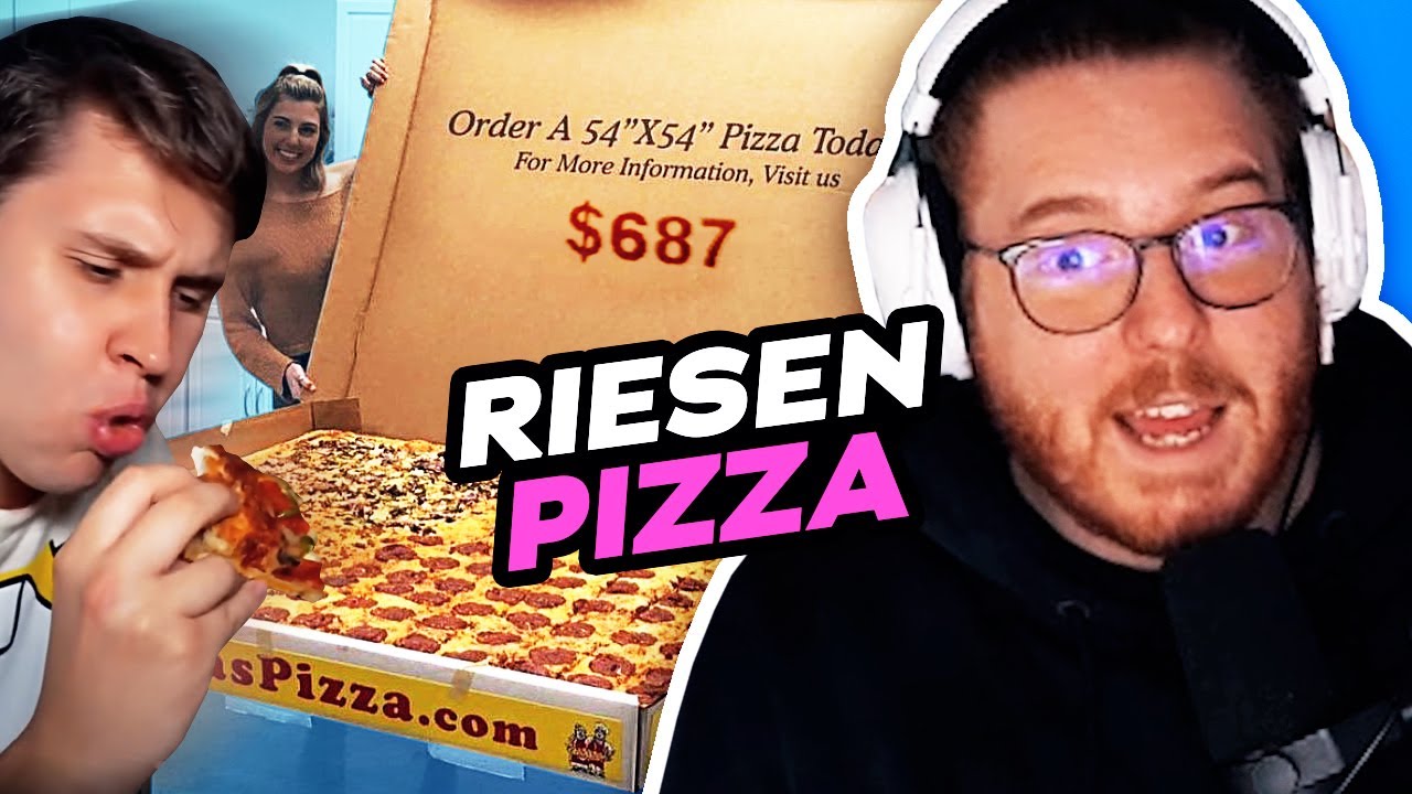 ER bestellt die GRÖßTE PIZZA DER WELT | 