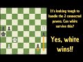 Look hard and you find a win for white!