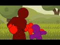 2d Girl Boxing Belly Punch Animation