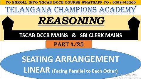 TGCAB DCCB Reasoning Crash Course_Part 4 #reasoning #trending  #dccb #sbimains #viral #crashcourse