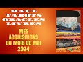 Haul tarots oracles et livres mai 2024