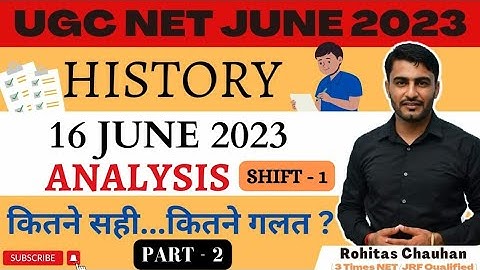 UGC NET HISTORY 16 JUNE || SHIFT -1 ( PART 2 ) || QUESTION 20 to 40 || LEARN HISTORY || CHAUHAN SIR