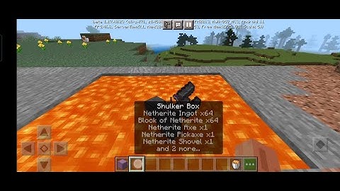will the shulker box burn with full netherite items....whoaaaaaa...cool......but sad