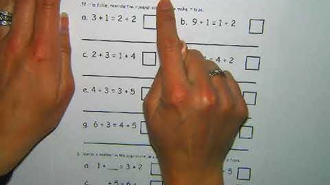 Eureka Math - 1st Grade - Module 1, Lesson 18