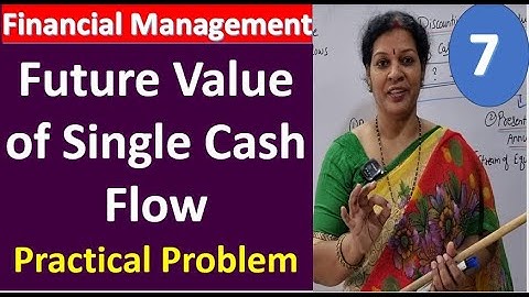 7 . Future Value of Single Cash Flow Practical Problem from Time Value Of Money - Financial Mgmt