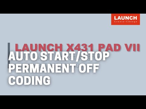 X-431 PAD VII | Auto Start/Stop Permanent Off Coding for BMW F-Chassis | LAUNCH