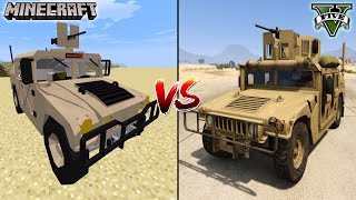 MINECRAFT ARMY CAR VS GTA 5 ARMY CAR - WHICH IS BEST?
