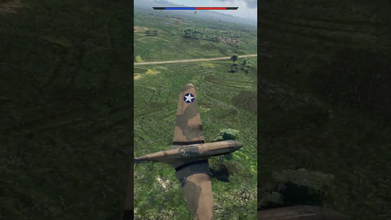 War Thunder - P-40E 6 kill Air RB game 
