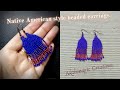 How to make/Earrings/easy Beaded Earrings|Native American| Brick Stitch pattern |seed beads