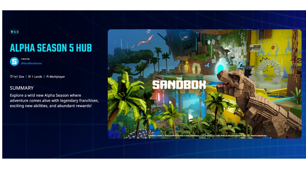 🌍 The Sandbox Alpha Season 5 Hub | Full Walkthrough & Quest Guide 🎮🚀 ...