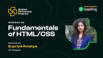 Fundamentals of HTML/CSS | Student Partnership Program | Webinar