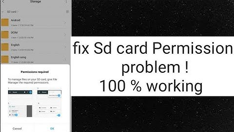Sd card Permission problem fix it in 2 minutes ! Redmi