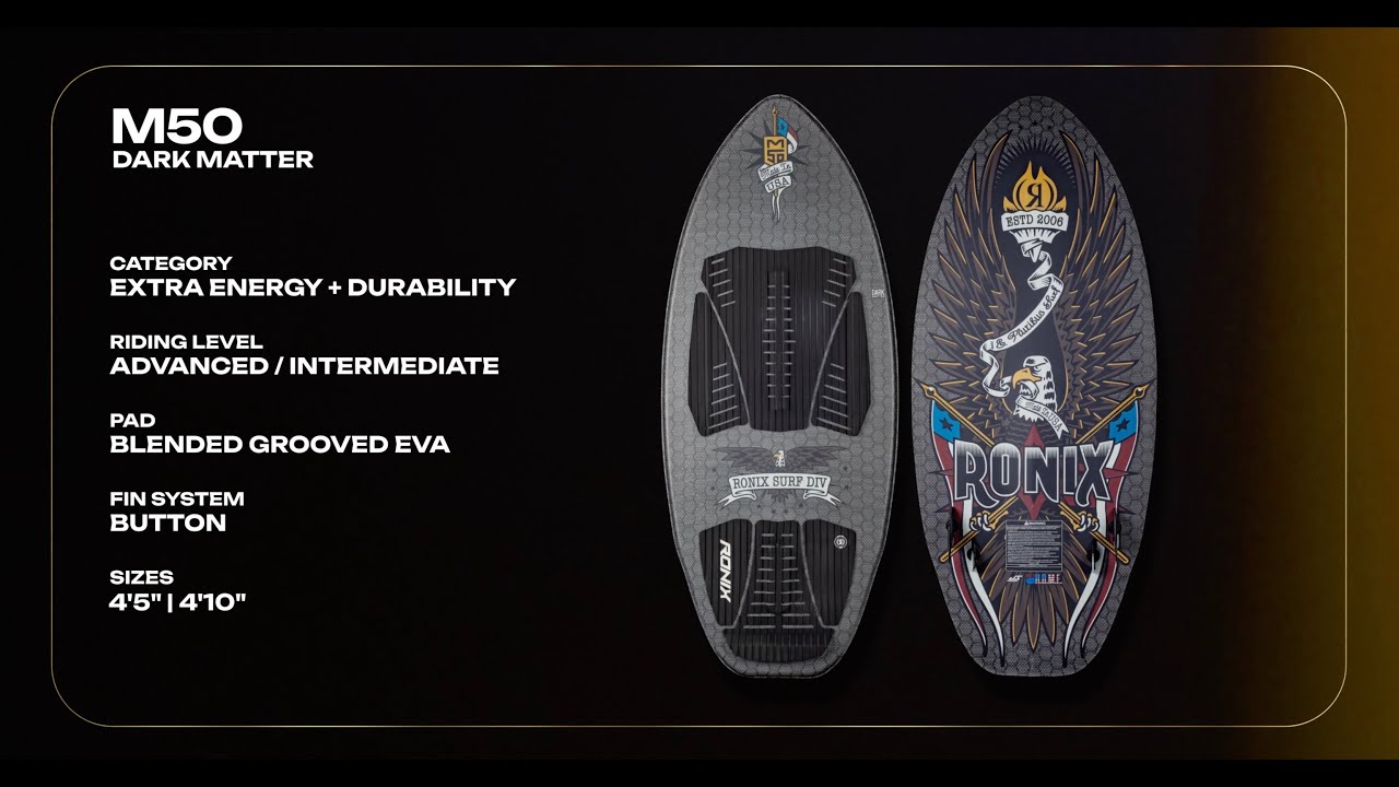 2026 Ronix M50 Dark Matter Wakesurf Board | WakeMAKERS