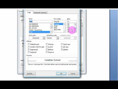 Create Labels in Microsoft Word 2007