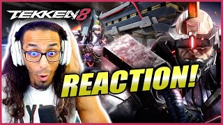 HE'S GOT A RAILGUN!! - Jack-8 Gameplay Trailer Reaction | Tekken 8