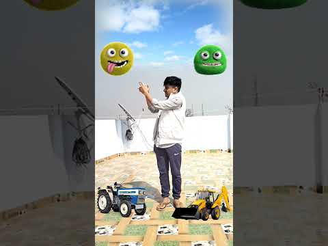 19 February 2024 Different Furry head to tractor, jcb, roller & truck funny magic video #vfx
