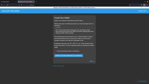 Setup Sollet Wallet and Checking on Nuptial