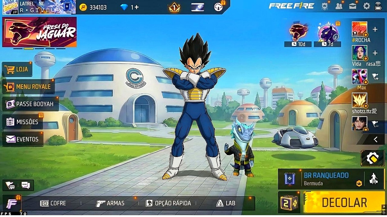 FINALMENTE! DRAGON BALL ! A NOVA PARCERIA DO FREE FIRE - OBRIGADO GARENA