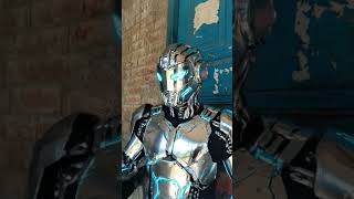 man robot boy