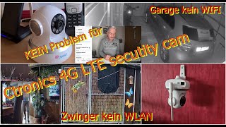kein WIFI im Gartenhaus, Garage, Stall, Wohnwagen? KEIN PROBLEM ! für Security Cam Ctronics 4G LTE
