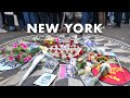 John lennon memorial  while my guitar gently weeps  strawberry fields central park