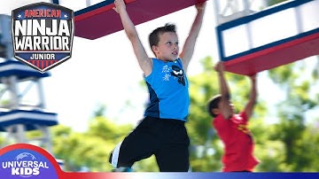 AMERICAN NINJA WARRIOR JUNIOR | Paxton from Ninja Kidz TV Hangs on for the Win!