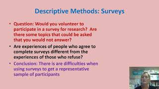 AP Psychology Chapter 1 Section 3 Descriptive Research Adv and Dis Lecture