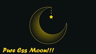 AMAZING MOON USING HTML CSS |DO YOU KNOW THIS@pinkweb0