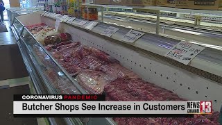 Local butcher shops seeing an increase in customers