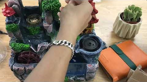 Hướng dẫn sử dụng THÁC NƯỚC MINI ĐỂ BÀN – NGÔI NHÀ ĐỎ