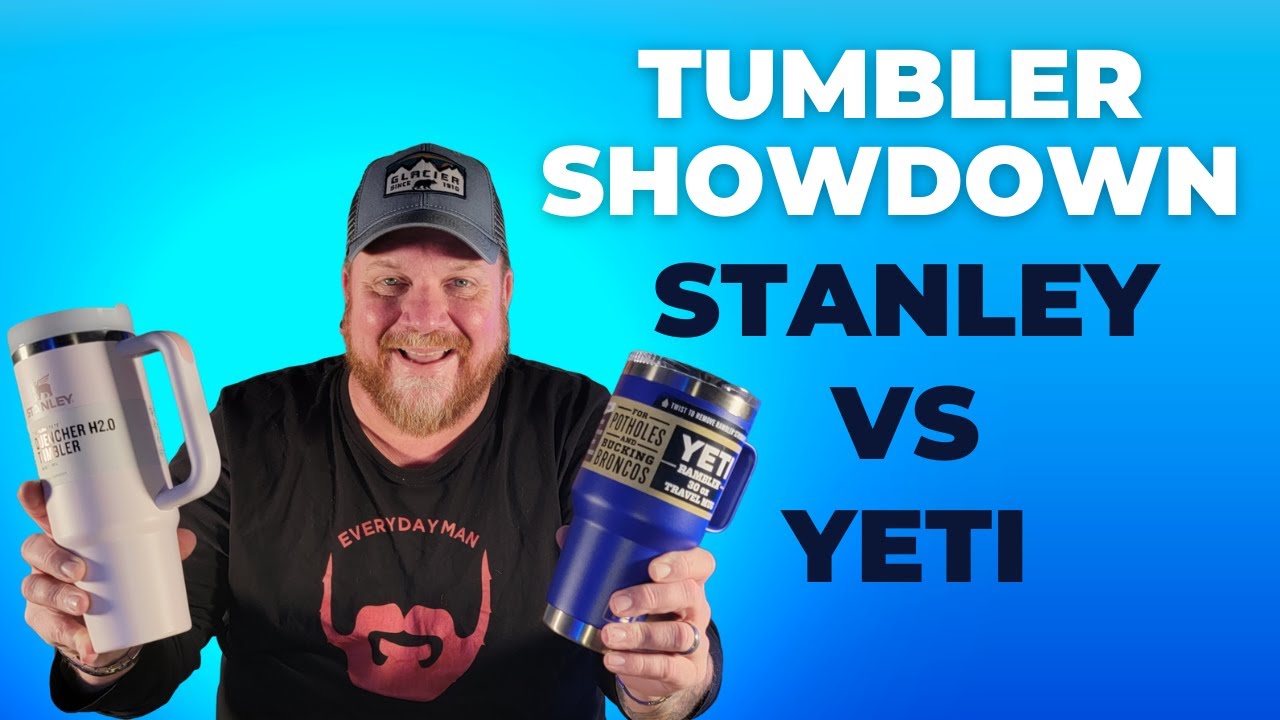 Stanley 40oz Quencher Tumbler vs Yeti 35oz Rambler - Shutter + Mint Beverage